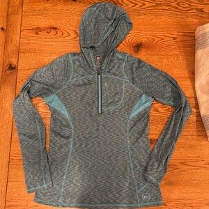 REI hoodie blue/tealish.  Medium ladies.
